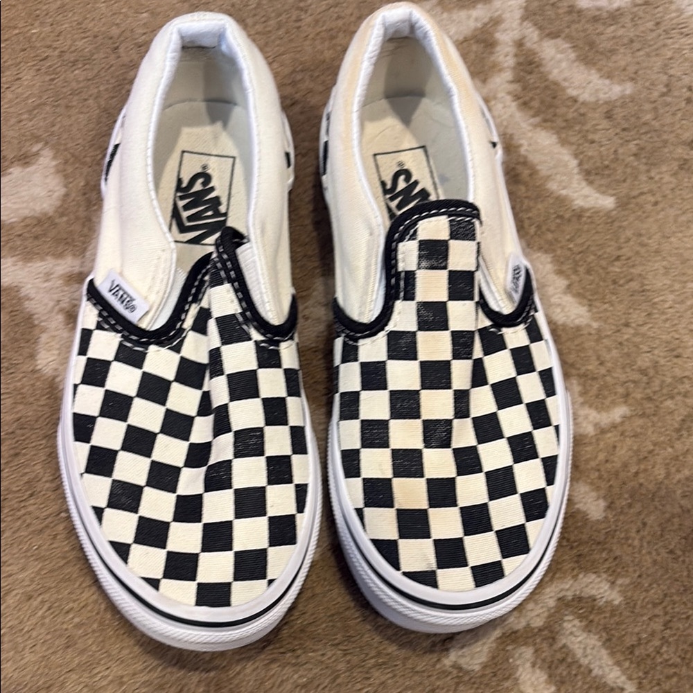 NWOT Vans Black and White Checkerboard Sneakers